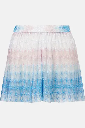 Missoni Skort in lamé traforato a vita alta