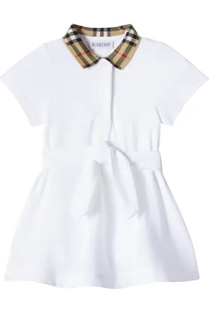 Burberry Baby - Abito polo in cotone Burberry Check