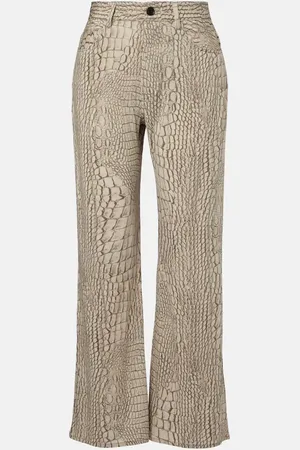 Acne Studios Pantaloni regular in crêpe a vita alta