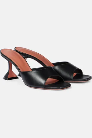 Amina Muaddi Mules Lupita 70 in pelle