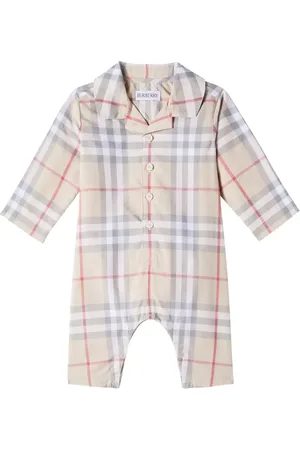 Burberry Baby - Tutina Burberry Check in cotone