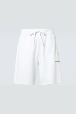 Gucci Shorts in jersey di cotone Webstripe