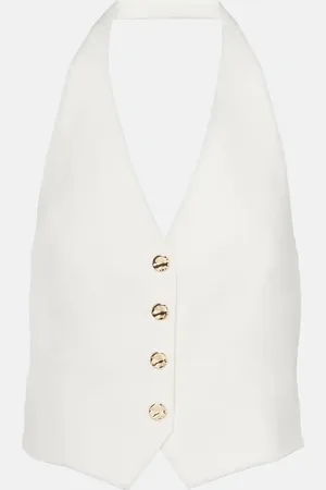 VERONICA BEARD Gilet Arabella in misto lino