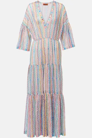 Missoni Abito da spiaggia a zig-zag a balze