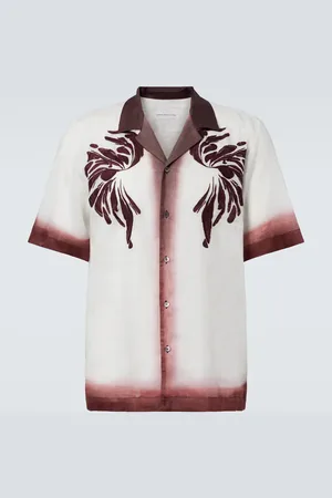 DRIES VAN NOTEN Camicia da bowling con ricamo