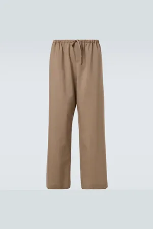 The Row Pantaloni Donatello in lana a gamba larga