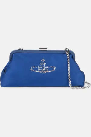 Vivienne Westwood Clutch Dorothy in raso con ricamo