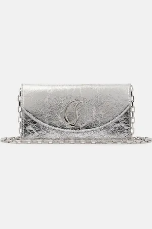 Christian Louboutin Clutch Loubi54 in pelle metallizzata