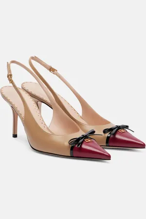 VALENTINO GARAVANI Pumps slingback Bepointy 80 in pelle