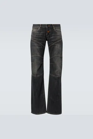 Balenciaga Jeans a gamba larga e vita bassa