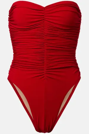 Norma Kamali Costume intero Marissa Slinky con ruches