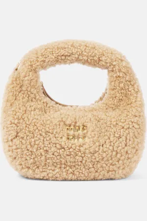 Miu Miu Borsa a spalla Wander Mini in shearling