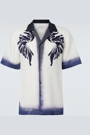 DRIES VAN NOTEN Camicia da bowling con ricamo