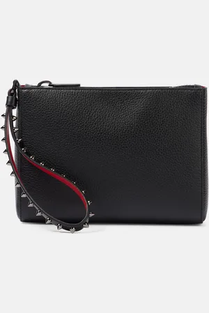 Christian Louboutin Bustina Cabata Mini in pelle con borchie