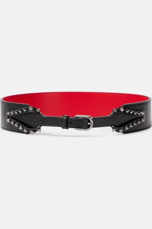 Christian Louboutin Cintura Cabata in pelle con borchie