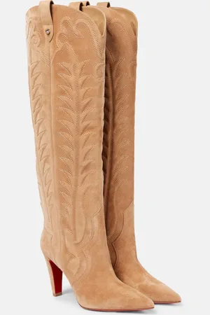 Christian Louboutin Stivali Santia Botta 85 in suede