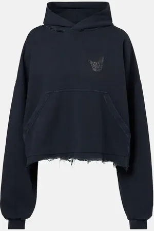 Balenciaga Felpa con cappuccio in misto cotone