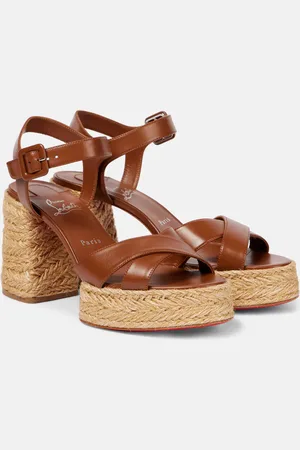 Christian Louboutin Sandali espadrillas Calakala 85 in pelle
