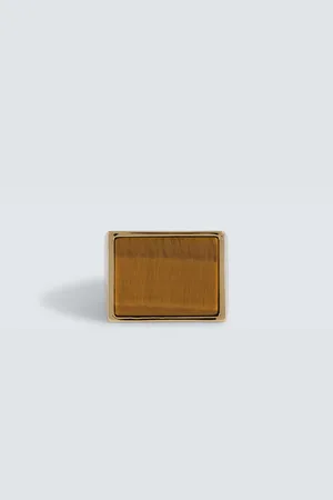 DRIES VAN NOTEN Anello con occhio di tigre