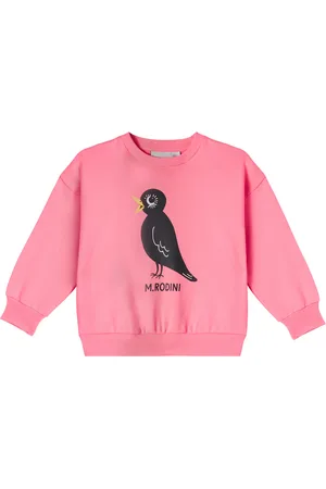Mini Rodini Felpa Blackbird in jersey di cotone