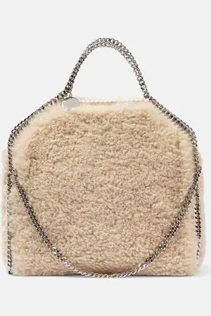 Stella McCartney Borsa Falabella Large in shearling sintetico