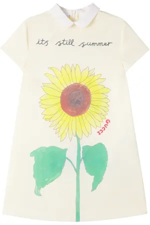 Gucci Abito in cotone con stampa