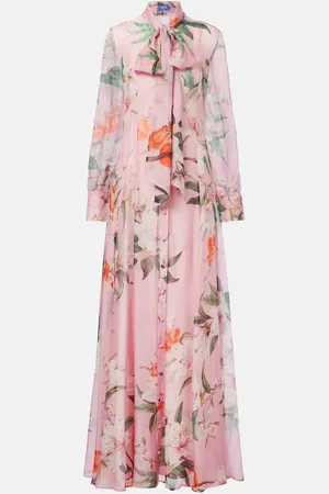 LEO LIN Abito lungo Lilith in chiffon