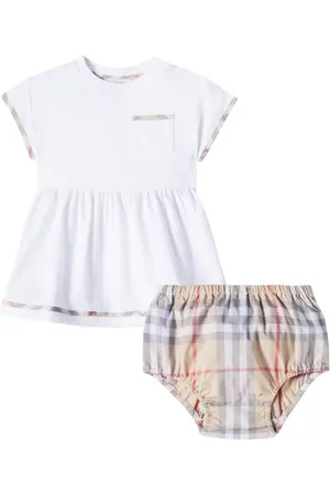 Burberry Baby - Abito e culottes in cotone