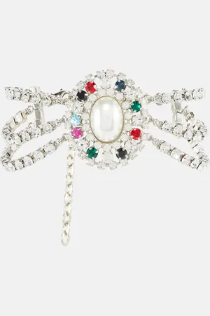 Alessandra Rich Choker con cristalli