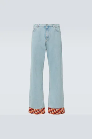 VALENTINO Jeans a gamba larga con jacquard