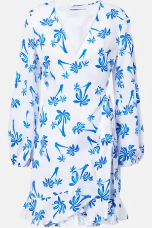 Heidi Klein Abito Palm Beach in lino con stampa
