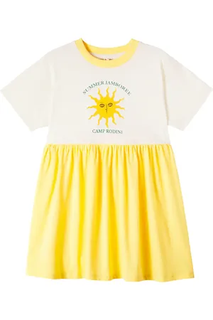 Mini Rodini Abito in cotone con stampa