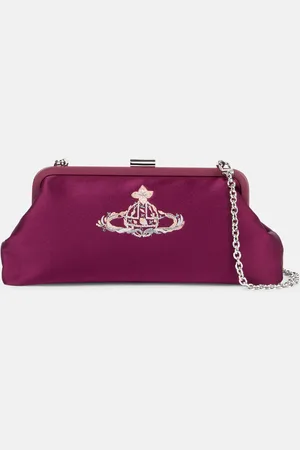 Vivienne Westwood Clutch Dorothy in raso con ricamo