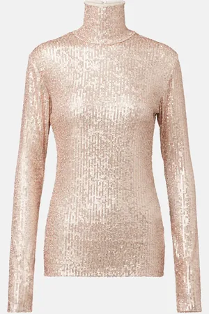 Norma Kamali Top con paillettes