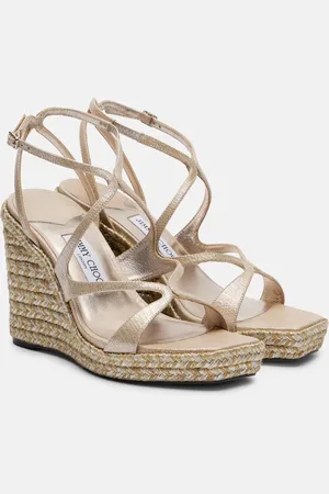 Jimmy Choo Sandali Ayla 110 in pelle con zeppa