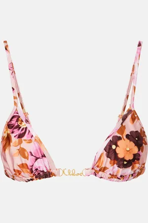 Chloé Chloé Top bikini con stampa e logo
