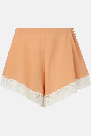 Chloé Chloé Shorts in seta con pizzo