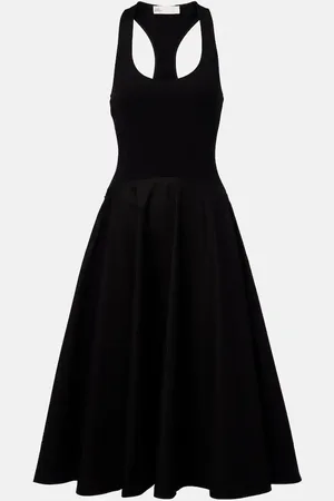 Tory Burch Abito midi con scollo a barchetta
