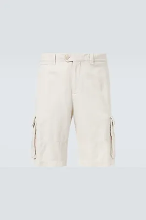 Brunello Cucinelli Shorts cargo in cotone e lino
