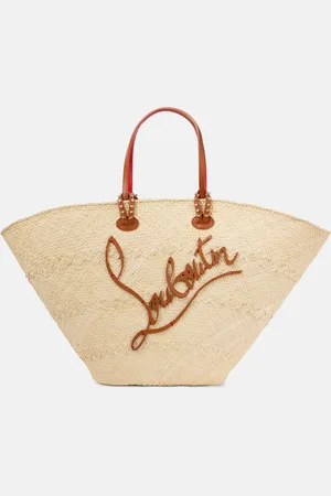 Christian Louboutin Borsa Cabata Large in rafia