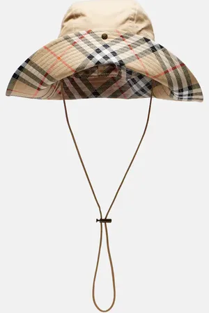 Burberry Cappello Check in gabardine