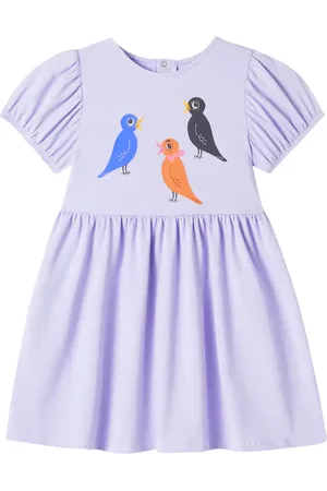 Mini Rodini Abito in misto cotone con stampa