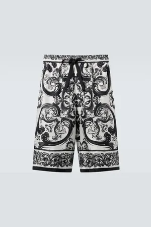 Dolce & Gabbana Shorts Majolica in twill di seta