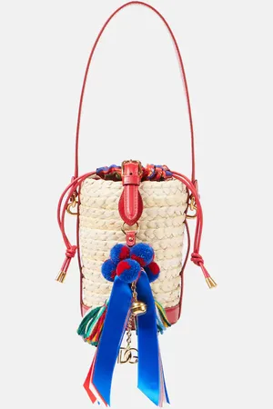 Dolce & Gabbana Secchiello Carla Medium in rafia