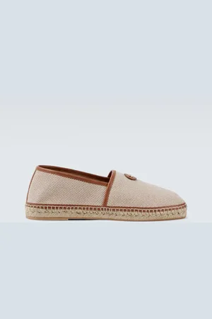 VALENTINO GARAVANI Espadrillas VLogo in canvas con pelle