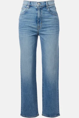 SLVRLAKE Jeans regular cropped London a vita alta