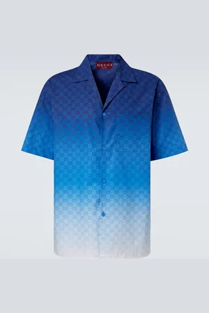 Gucci Camicia bowling in cotone con stampa