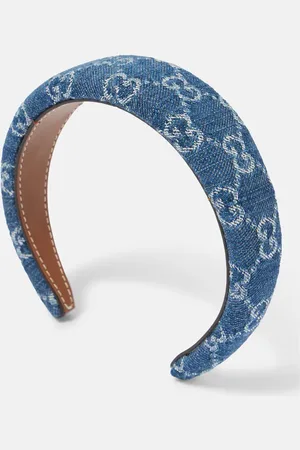 Gucci Cerchietto in denim GG