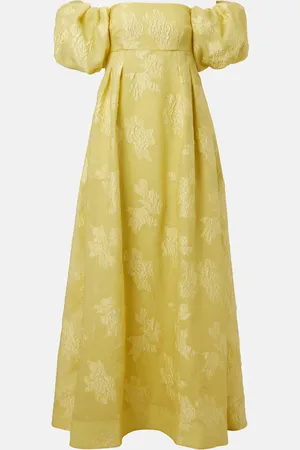 Rebecca Vallance Abito lungo Benette in broccato