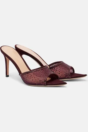 Gianvito Rossi Mules Rania 85 con cristalli